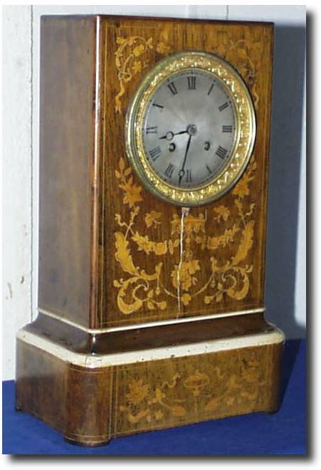 Dutch Marquetry clock, circa 1830's — Antique Clocks Price Guide
