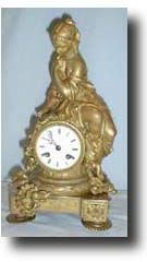 French Figural Clock, c. 1880 — Antique Clocks Price Guide