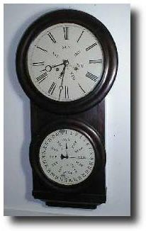 Carter, L.F. and W.W. calendar clock, No. 2 Case, circa 1865 — Antique Clocks Price Guide