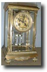 French Crystal Regulator with Open Escapement , c. 1897 — Antique Clocks Price Guide
