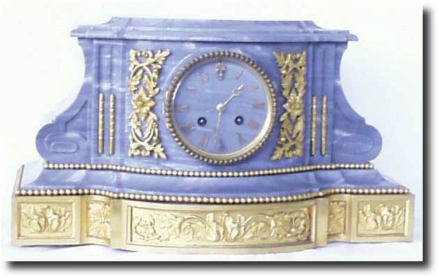 French Grey Marble and Bronze., circa 1890's — Antique Clocks Price Guide