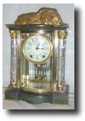 Seth Thomas Crystal Regulator "Empire No. 65" with Cut Glass Columns, c. 1910 — Antique Clocks Price Guide