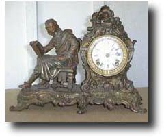 Ansonia " RACINE" figural, circa 1900 — Antique Clocks Price Guide