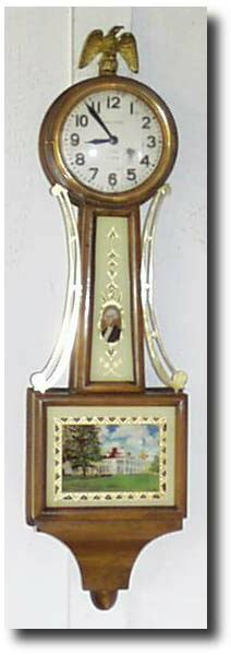 Waltham Mini-Banjo Wall Clock, c. early 1900's — Antique Clocks Price Guide