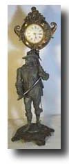Figural "Don Juan" Clock, c. 1880 — Antique Clocks Price Guide