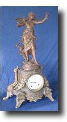 Ansonia " BACCHANTE" Figural Clock, c. 1880 — Antique Clocks Price Guide