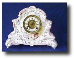 Ansonia China Clock , circa 1900 — Antique Clocks Price Guide
