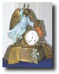 Seth Thomas Figural Clock with Angel, c. 1876 — Antique Clocks Price Guide