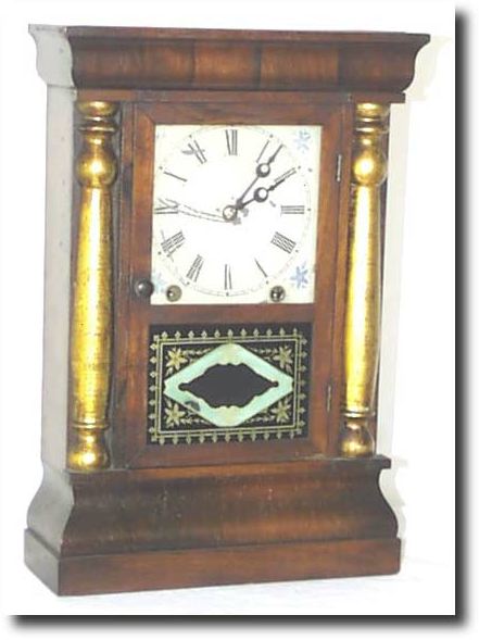 Early American Rosewood Shelf Clock, mid 19th century — Antique Clocks Price Guide