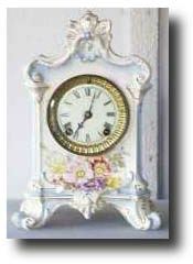Ansonia "LaSalle" Royal Bonn China Clock , circa 1900 — Antique Clocks Price Guide