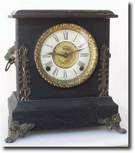 E. Ingraham Black Wood mantel clock., circa 1910 — Antique Clocks Price Guide