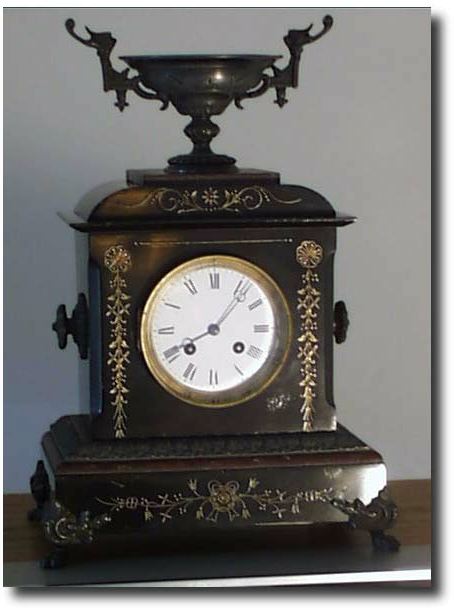 French Enameled Iron., circa 1890 — Antique Clocks Price Guide