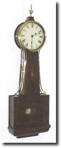 American Banjo clock- Boston area., circa 1850+ — Antique Clocks Price Guide