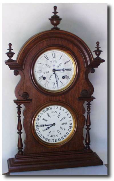 Welch, Spring and Co. Wagner calendar clock, circa 1878 — Antique Clocks Price Guide