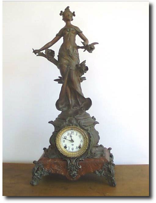 Ansonia "CYMRIC" Figural Clock, c. 1900 — Antique Clocks Price Guide