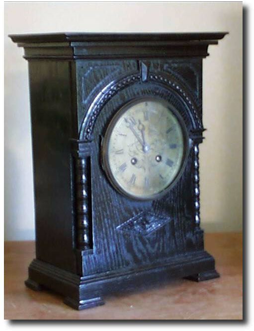 French Ebonized wood with Brass Dial, c. 1880 — Antique Clocks Price Guide