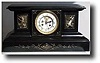 French Marble Mantle Clock, circa 1880's