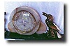 Art Deco Marble clock with Birds, circa 1930