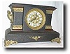 E. Ingraham black wood mantel clock., circa 1890's