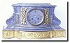 French Grey Marble and Bronze., circa 1890's