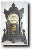 H.J. Davies Metal Front Shelf Clock , circa 1880's