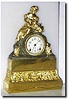 French? Figural Clock, Girl with Goat, c. 1900