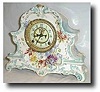 Ansonia " La Nord" Royal Bonn China Clock , circa 1900