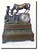 French Bronze Figural Clock, c. 1860's