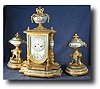 P.H. Mourey French 3-piece Garniture Set, circa 1869