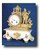 French Marble Figural Clock, c. 1850