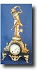 Art Nouveau Figural Clock, " Maiden In The Wind"; c. 1900