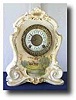 Ansonia "LA HONLAN" Royal Bonn China Clock , circa 1900