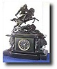 French Marble Statue Clock, late 19th century