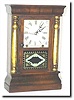 Early American Rosewood Shelf Clock, mid 19th century
