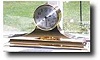 Chelsea Bronze Tambour Style Striking Clock., circa 1920