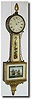 Early American Weight Driven Banjo clock, mid 19th century
