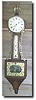 Early American Weight Driven Banjo clock, early 19th century