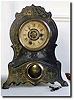Painted Cast Iron Front Clock, c. 1850 - 1860