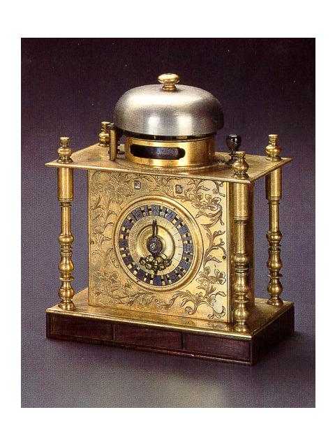 Japan, circa 1850. Fine gilt brass, hour and half-hour striking travelling bracket clock. — Antique Clocks Price Guide