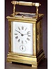 Fine gilt bronze, eight day going, Petite Sonnerie, quarter repeating carriage clock with alarm, in original fitted travelling box. French, No. 684, circa 1890.