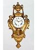 Fine gilt bronze eight day-going, hour and half-hour striking Louis XVI wall clock, Charles Le Roy a Paris, circa 1780.