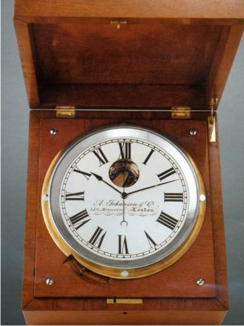 Center-seconds deck chronometer. A. Johansen &amp; Co., 149 Minories, London, circa 1880. — Antique Clocks Price Guide