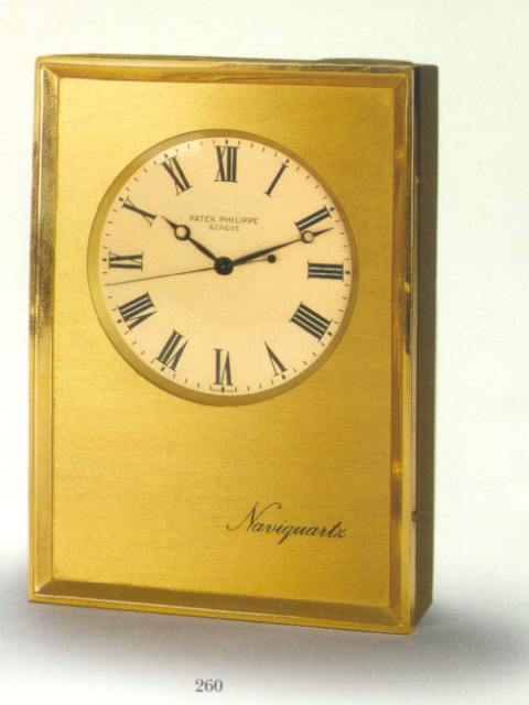 Very fine "Naviquartz", electronic chronometer with center-seconds. Patek Philippe &amp; Cie., circa 1970. Very — Antique Clocks Price Guide