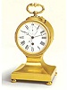 Brass table surveying and astronomical observation 8-day going clock with chronometer escapement and dead-seconds chronograph. Perin & Magniel, France,circa 1890.