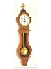 Astronomical eight day-going, center-seconds, hour and quarter striking, mahogany wall regulator "a violon". Probably Samuel Roy & Fils a Chaux de Fonds, circa 1810.