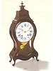 Fine 8 day-going, hour and half hour-striking, hour-repeating Neuchatel type pendulum wall bracket clock. H. Mons aVevey, circa 1770.