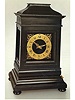 Giovanni Francesco Gioly (Jean Francois Joly), Roma, dated 1693. Extremely rare and very fine small ebonized quarter-repeating bracket clock with early balance and straight balance spring. C