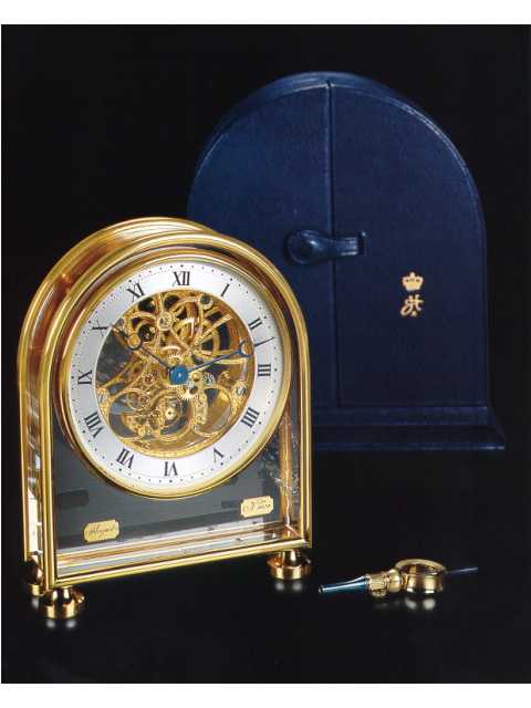 18K gold and rock crystal, eight day going, humpbacked, skeleton carriage clock, Breguet, completed in May 1983, — Antique Clocks Price Guide