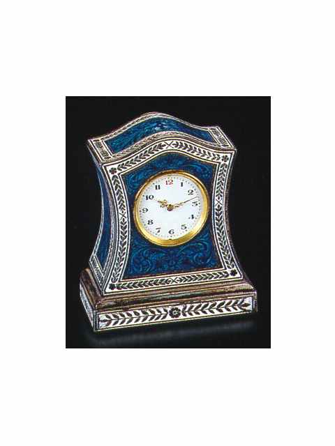 Fine, silver gilt and enamel eight-day going, keyless carriage clock. J.T. C., Geneva, No. 4722, circa 1910. — Antique Clocks Price Guide