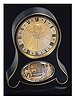 Eight-day going, musical alarm clock with automaton scene. Jaeger, Swiss, made in the 1940's.